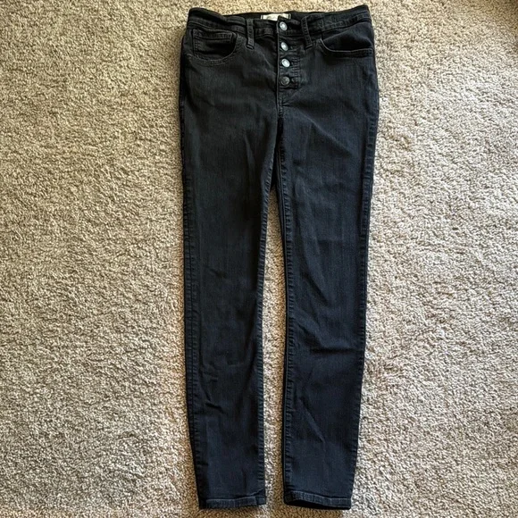 Madewell Skinny Jeans Black - Picture 1 of 4